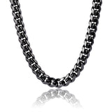 BLACK & PROUD™ - Women's Black Cuban Link Chain - 10mm Necklaces 