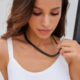 BLACK & PROUD™ - Women's Black Cuban Link Chain - 10mm Necklaces 