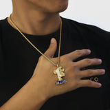 Bling Proud X Bored Ape NFT Pendant with Iced Hair 