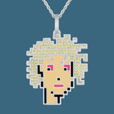Bling Proud X Crypto Punk NFT Pendant Golden Hair Woman by Bling Proud | Urban Jewelry Online Store