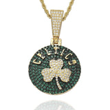 Bling Proud X NBA Boston Celtics Pendant Charms & Pendants 20" 14K Gold No need