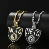 Bling Proud X NBA Brooklyn Nets Pendant Charms & Pendants 