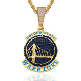 Bling Proud X NBA Golden State Warriors Pendant Charms & Pendants 20" 14K Gold No need