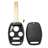 2Pcs Keyless Entry Remote Shell Case Fit For Honda Accord 2008-2012 Car Key Fob Pad 
Replacement N5F-S0084A N5F-A05TAA w/ Uncut Blade