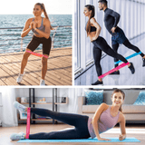 XGear Fitness Loop Resistance Band Set of 5 for Women with Carry Bag