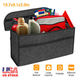 3.85Gal Car Boot Organizer Box Collapsible Trunk Bag Storage Container Travel Tidy Case Holder