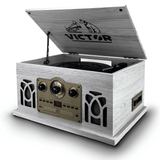 Victor Belmont 8-in-1 Wood Music Center White - Refurbished
