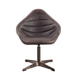 Pipino - Top Grain Leather Accent Chair With Swivel - Antique Ebony by Couch.com