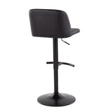 Toriano - Contemporary Adjustable Bar Stool With Rounded T Footrest (Set of 2) by Couch.com