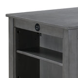 Graham - Small Space Counter Height Dining Table With USB Charging Ports And Shelves by Couch.com