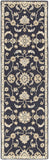 Copen Black Floral Wool Rug