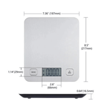Mainstays Stainless Steel Digital Battery-Powered Kitchen Scale