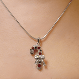 Christmas Candy Cane Necklace by Fashion Hut Jewelry
