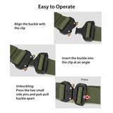 XGear Tactical Mens Tactical Belt Riggers Style with Buckle