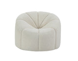 Osmash - Teddy Sherpa Chair With Swivel - White by Couch.com