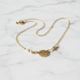 As Seen on Molly Ringwald Gold Filled Pearl Choker Necklace