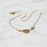 As Seen on Molly Ringwald Gold Filled Pearl Choker Necklace