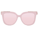 Coco - Rosegold Frame Rosegold Lens Wayfarer Sunglasses by TopFoxx