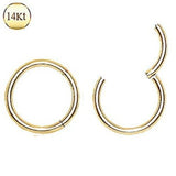 14Kt. Yellow Gold Seamless Clicker Ring - 8mm by Fashion Hut Jewelry