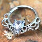 316L Stainless Steel Made for Royalty Ornate Seamless Ring by Fashion Hut Jewelry