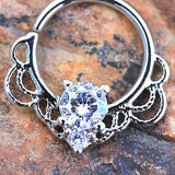 316L Stainless Steel Made for Royalty Ornate Seamless Ring by Fashion Hut Jewelry