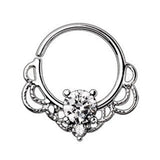 316L Stainless Steel Made for Royalty Ornate Seamless Ring by Fashion Hut Jewelry