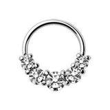 316L Stainless Steel Grand Cubic Seamless Ring by Fashion Hut Jewelry