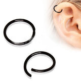 Black PVD Annealed Seamless Ring by Fashion Hut Jewelry