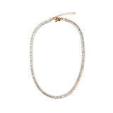 Crystal Stone Tennis Necklace by Short & Suite