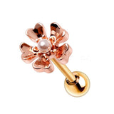 Copper Plated Flower Cartilage Earring by Fashion Hut Jewelry
