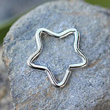316L Stainless Steel Star Shaped Cartilage Earring by Fashion Hut Jewelry