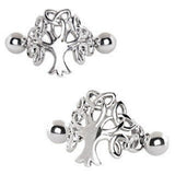 316L Stainless Steel Tree of Life Cartilage Cuff Earring by Fashion Hut Jewelry