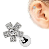 Dazzling Flower Cartilage Earring by Fashion Hut Jewelry