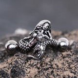 316L Stainless Steel Mermaid Cartilage Cuff Earring by Fashion Hut Jewelry