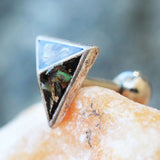 Abalone Shell Pyramid Cartilage Earring by Fashion Hut Jewelry