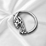 316L Stainless Steel Annealed Devil's Face Circular Ring by Fashion Hut Jewelry