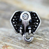 316L Stainless Steel Jeweled Elephant Cartilage Earring by Fashion Hut Jewelry