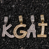 Custom Baguette Letter Pendant (1 letter available) 