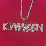 Custom Name Baguette Letters Pendant 