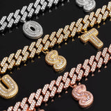 Custom Name Iced Out Prong Cuban Link Chain 