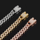 Custom Name Iced Out Prong Cuban Link Chain 