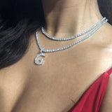 Custom Name Tennis Chain Letters Pendant 