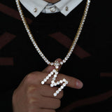 Custom Name Tennis Chain Letters Pendant 