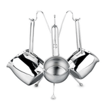 Korkmaz Tombik 3 Piece Stainless Steel Turkish Coffee Pot Set
