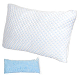 Shredded Memory Foam Pillow Adjustable Cool Pillow with Extra Filling Machine Washable Cover for Side Back Stomach Sleepers