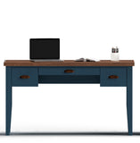 Nantucket - Writing Desk - Blue Denim, Whiskey by Couch.com