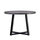 Rustic Distressed Solid Wood Round Dining Table by Couch.com