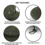 XGear Tactical Wide Brim Boonie Bucket Hat