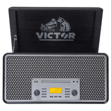 Victor Monument 8-in-1 Wood Music Center Graphite - Refurbished