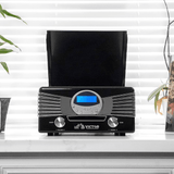 Victor Diner 7-in-1 Turntable Music Center Black - Refurbished